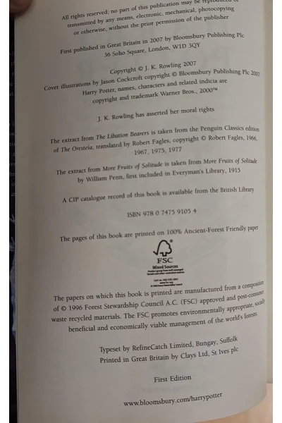 Harry Potter and the Deathly Hallows: Deluxe Edition