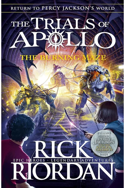 Cover of THE BURNING MAZE (THE TRIALS OF APOLLO BOOK 3)
