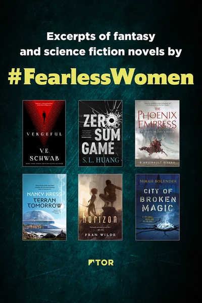 Cover of Fearless Women Fall Sampler: Excerpts of Science Fiction and Fantasy Novels by Fearless Women